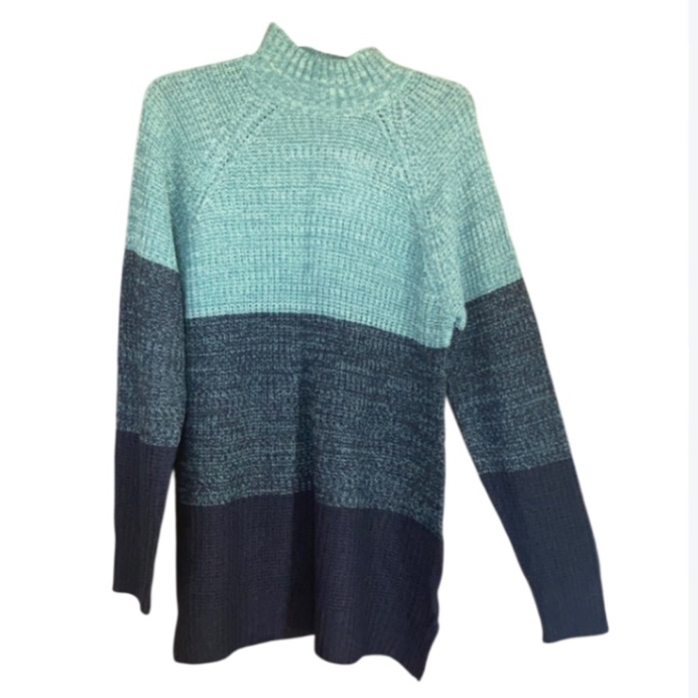 Jason Maxwell sweater color block stripes casual fall winter office 1X - Picture 16 of 16
